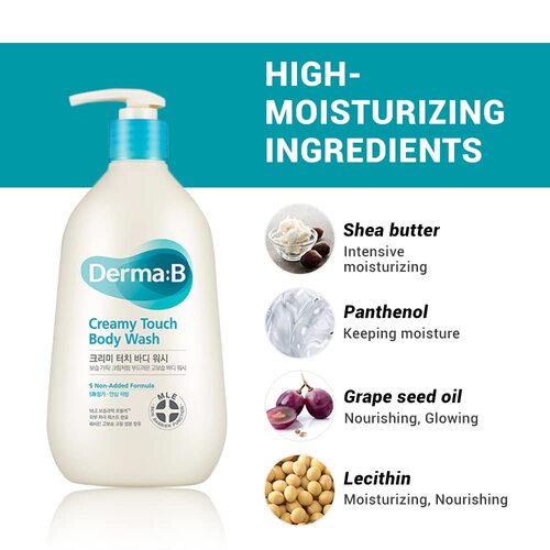 Derma: B Creamy Touch Body Wash [400ml]	